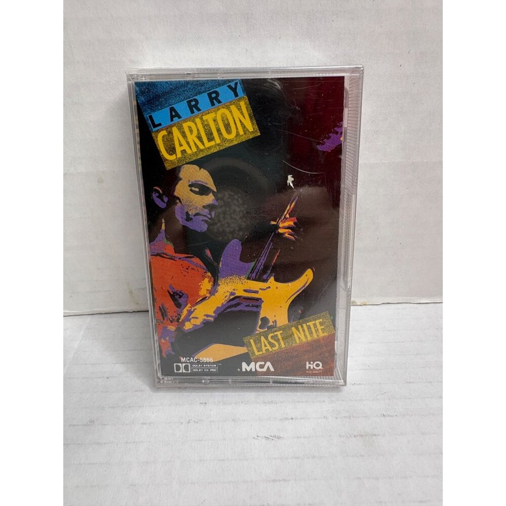 Larry Carlton Last Nite Jazz Guitar 1987 Cassette Tape Mcac 5866 Retro Music